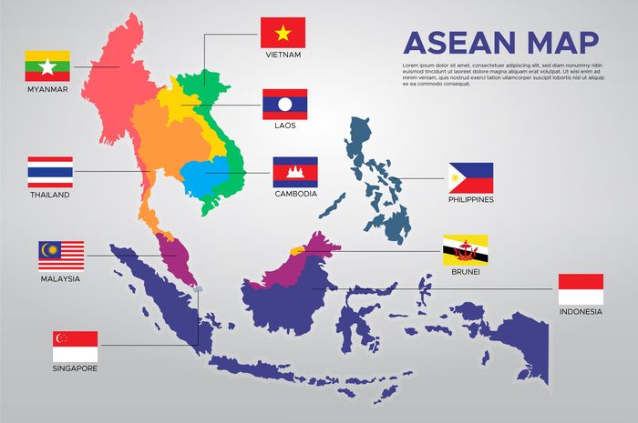 Terdapat sepuluh negara yang bergabung di dalam organisasi ASEAN. 