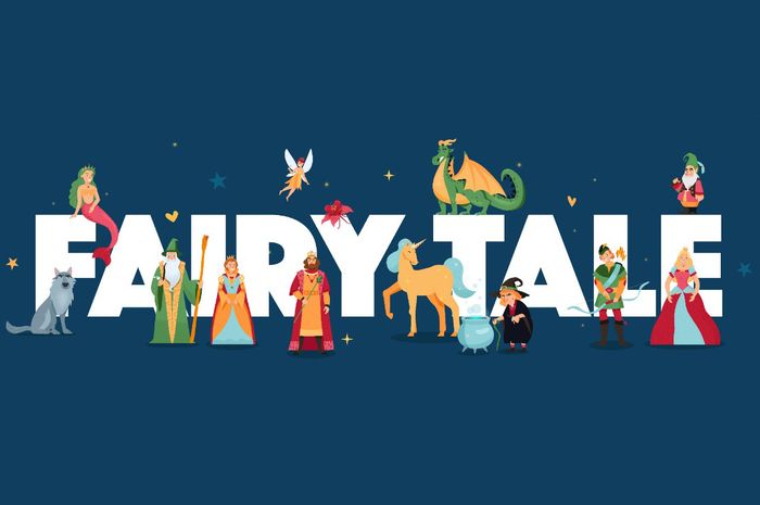 Terdapat soal mencocokan kalimat berdasarkan teks dongeng atau fairy tale berjudul 