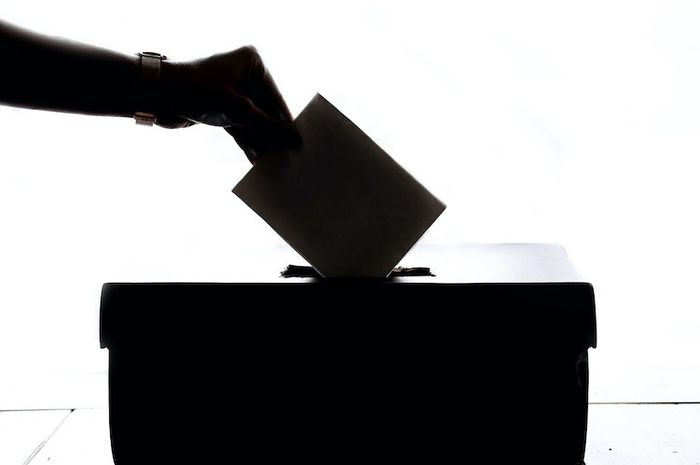 Mengikuti pemilihan umum merupakan salah satu contoh perilaku yang mencerminkan upaya penegakkan nilai-nilai demokrasi.