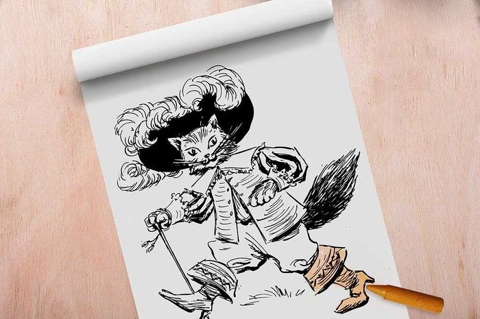 Pada buku Bahasa Inggris kelas 11 SMA terdapat soal melengkapi teks dongeng berjudul 'Puss in Boots'.