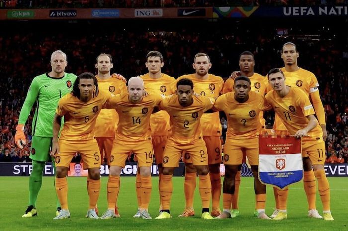 Timnas Belanda pada ajang Piala Dunia 2022 diisi oleh perpaduan pemain senior dan junior.