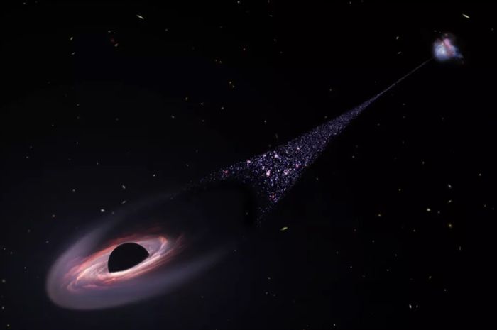 Bagaimana lubang hitam lepas dari galaksi asalnya dan memasuki sistem antarbintang?