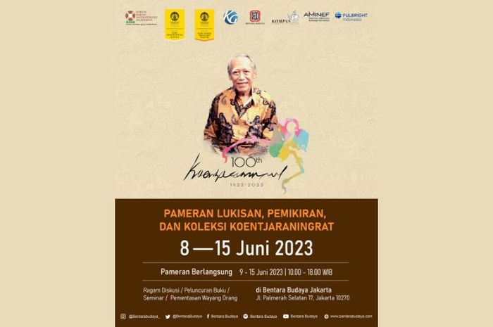 Pameran Budaya dan Seni untuk Memperingati 100 Tahun Koentjaraningrat diselenggarakan mulai tanggal 8 sampai 15 Juni 2023 di Bentara Budaya Jakarta.