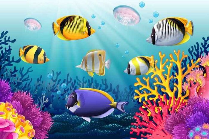 Jenis ikan bisa dibedakan berdasarkan habitat tempat tinggalnya.