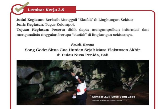 Song Gede merupakan situs hunian yang menjadi peninggalan ekofak di Bali.