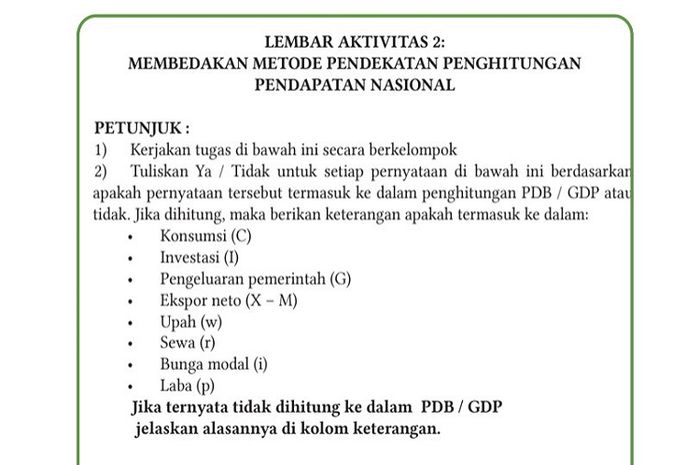 Pendapatan nasional bisa dihitung dengan berbagai metode perhitungan.