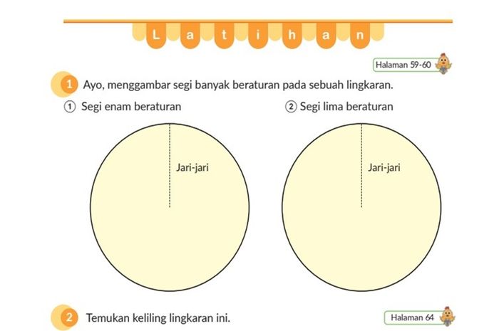 Segi Banyak Beraturan dan Lingkaran termasuk materi dalam ilmu matematika.
