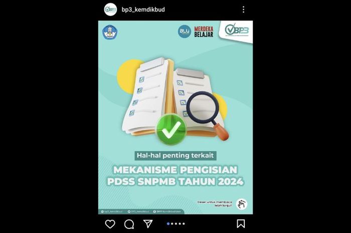 Pengisian PDSS wajib dilakukan oleh pihak sekolah agar bisa mendaftarkan siswanya di SNBP 2024.