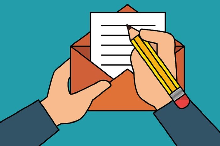 Surat pribadi berbeda dengan surat dinas.