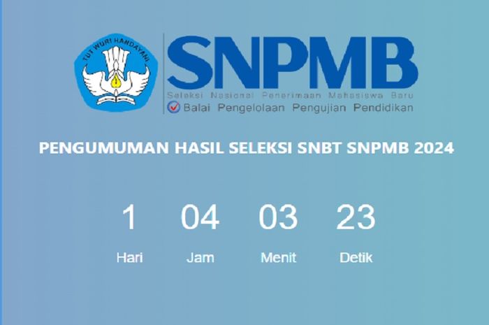 (tangkapan layar) Untuk pengumuman hasil UTBK SNBT 2024 diumumkan mulai Kamis, tanggal 13 Juni 2024 pukul 15.00 WIB.