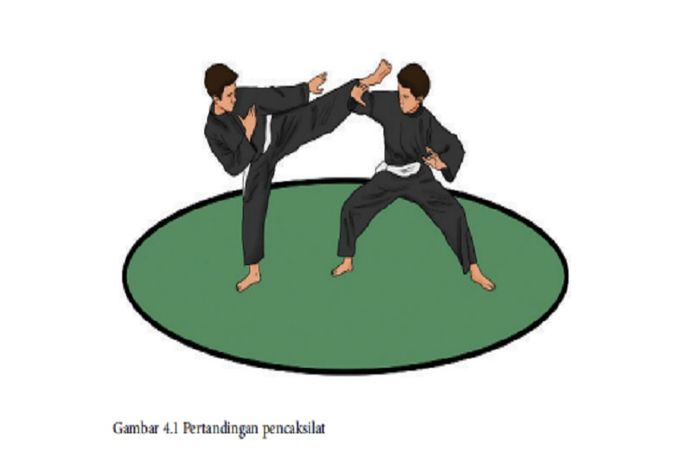 (tangkapan layar) Seni bela diri asli Indonesia juga termasuk dalam cabang olahraga, yaitu pencak silat.