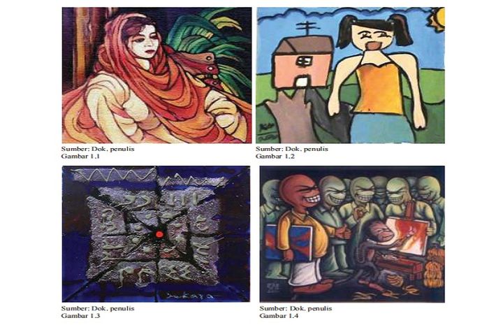 Terdapat soal Karya Seni Rupa 2 Dimensi pada Bab 1: 'Berkarya Seni Rupa Dua Dimensi (2D)' di halaman 4.