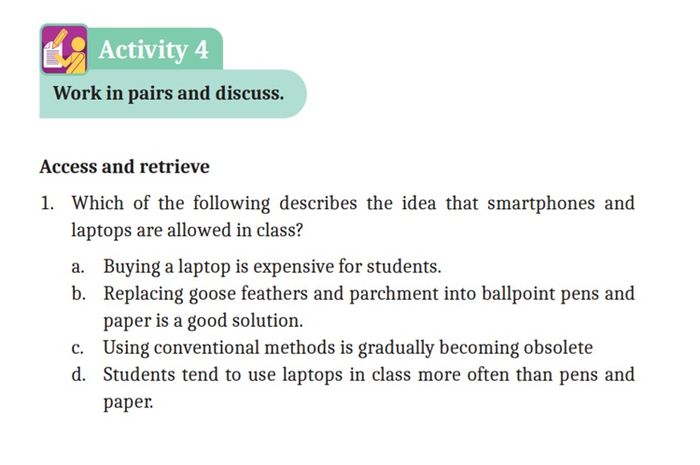 (tangkapan layar) Terdapat soal 'Activity 4' pada 'Unit 5: Hortatory Exposition Text' di halaman 154-155.