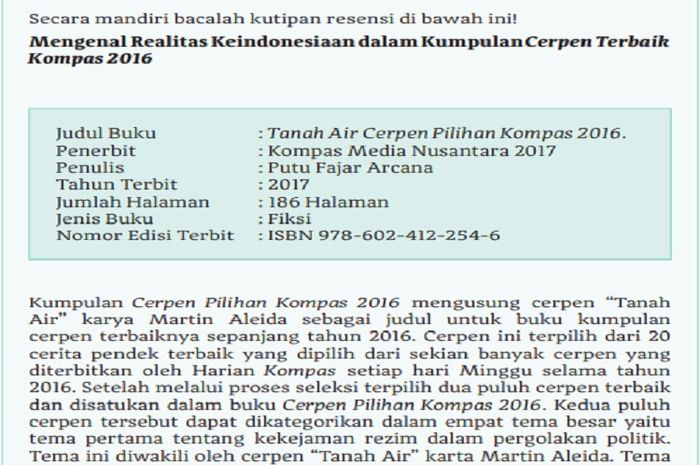 (tangkapan layar) Terdapat soal Kegiatan 2 Analisis Struktur Resensi pada Bab 3 di halaman 86.