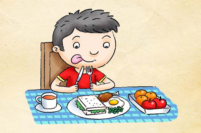 35+ Trend Terbaru Gambar Kartun Makan Makanan Sehat