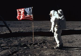 50 Tahun Lalu, Manusia Pertama Kali Mendarat di Bulan, Lihat Foto Bersejarahnya, yuk!