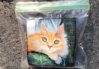 Bisa Jadi Inspirasi Bekalmu, Seorang Ibu Suka Melukis Gambar Kucing di Bekal Anaknya