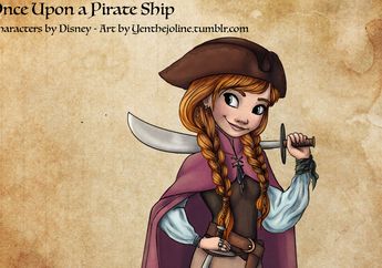 Princess Disney Tercantik Berubah Jadi Bajak Laut, Siapa Favoritmu?