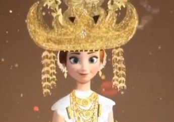 Cantiknya Elsa dan Anna Mengenakan Pakaian Adat Indonesia yang Dibuat Ilustrator Ini