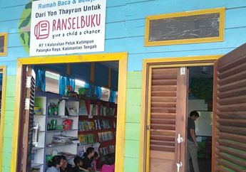 Ransel Buku, Tempat Bermain dan Belajar di Tepi Sungai Rungan #AkuBacaAkuTahu
