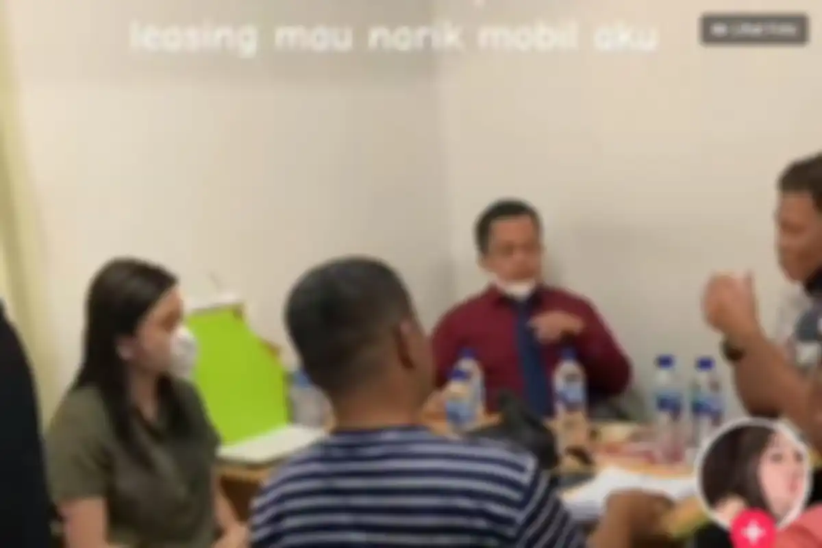 Tangkapan layar kala debt collector rampas mobil selebgram Clara Shinta