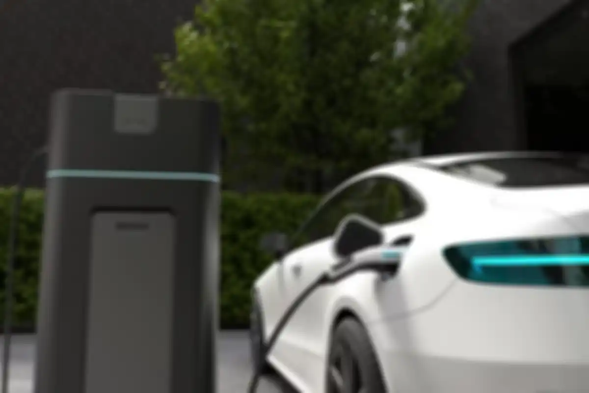 Ilustrasi mobil listri Tesla.