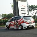 Modif Daihatsu Ayla ini Gaul Di Luar dan Mewah Ubahan Kabinnya