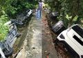 Kaget Sekaget-kagetnya, Kala Menuju Rumah Mempelai, Jalan yang Dilalui Iring-iringan Mobil Pengantin Ambrol, Mobil Bergulingan!
