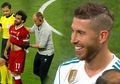 Sergio Ramos Tertangkap Kamera Tersenyum Senang Saat Mo Salah Cedera, Reaksi Ronaldo Justru Bikin Merinding