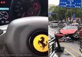 (Video) Apes! Baru Keluar dari Dealer, Wanita Ini Hancurkan Ferrari yang Disewanya