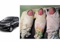 Terlanjur Lahir dalam Mobil saat Menuju Rumah Sakit, Semua Bayi Kembar 3 Ini Diberi Nama Avanza