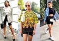 Inspirasi Padu Padan Tren Celana Biker Short ala Fashionista Hollywood