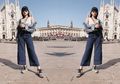Tampil Stylish ala Maudy Ayunda dengan Gaya Denim on Denim Pakai Fashion Item Mulai dari 100 Ribuan