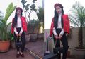 Stylo Of The Day Padu Padan Red Parisian Style ala Erlina Chang
