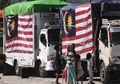 Rombongan Truk Malaysia Datang ke Kota Palu, Langsung Bikin Masyarakat Tersenyum, Berikut Isi Truknya