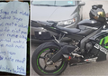 Setelah Dicuri, Motor Ini Dikembalikan Lagi Lengkap dengan Surat dari Pencurinya, Isinya Mengejutkan