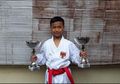 Bocah 11 Tahun asal Solo Juara Pertama Turnamen Karate Internasional di Belgia