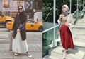 Tren Gaya Hijab 2019, Paduan Rok Lipit dan Outer ala Artis Indonesia