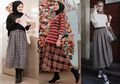 5 Tren Gaya Hijab 2019 Dengan Rok Motif Kotak-Kotak, Jangan Sampe Ketinggalan!