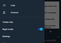 Lebih Nyaman, Twitter akan Ubah Warna "Night Mode" Jadi Lebih Gelap