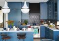 Beri Ketenangan di Rumah, Ini 5 Inspirasi Dapur Bernuansa Biru