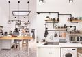 Unik, Inspirasi Desain Dapur Mungil dengan Dekorasi Pipa Besi