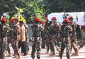 Pemakaman Serda Bayu Aji di TMP Purwodadi Diiringi Tembakan Salvo