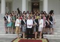 Penampilan Anggun Putri Indonesia 2019 Federika Alexis Cull Ketika Bertemu Presiden Jokowir