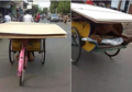 Demi Makan Keluarga, Bapak Ini Antar Triplek dengan Mengayuh Becak dari Bawah