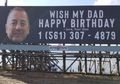 Seorang Ayah Kena Prank Anak-anaknya, Nomor Ponsel dan Wajahnya Dipajang di Papan Iklan Besar