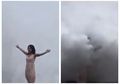 Demi Berfoto, Turis Cantik Ini Terekam Kamera Saat Digulung Ombak Ganas Nusa Lembongan Bali