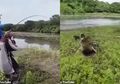 Berharap Memancing Ikan Besar, Nelayan Ini Malah Undang Buaya