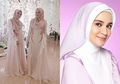 Inspirasi Busana Kondangan Hijab Syar'i ala Shireen Sungkar dengan Paduan Warna Tegas