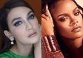 Seksinya Luna Maya dalam Balutan Busana Merah Halter Neck yang Mirip dengan Penyanyi Hollywood Rihanna